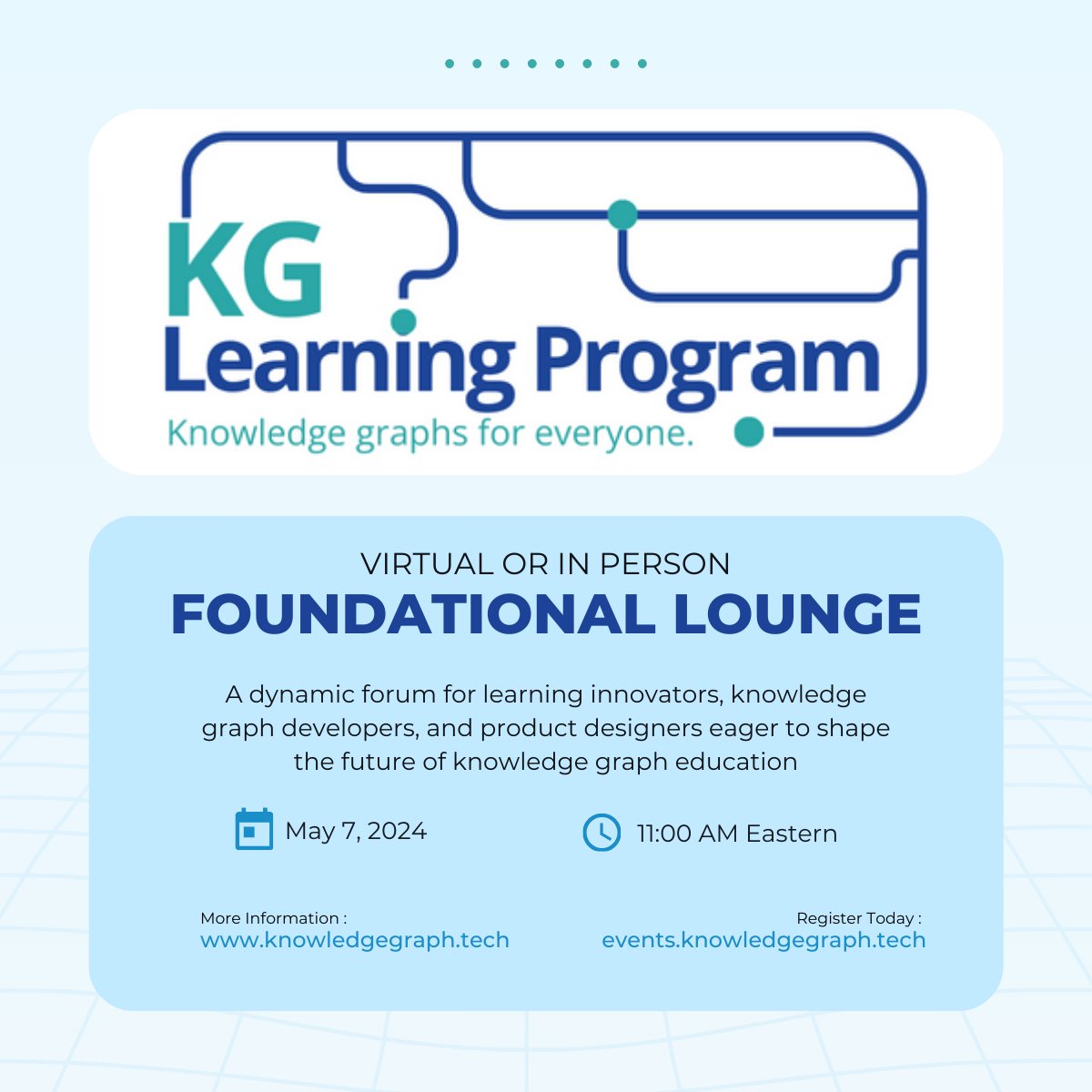 Join us May 7th in #NYC for the KG Certificate Program kickoff! Help shape the program with your input. Complete a quick pre-workshop survey by April 30th for a chance to win a virtual ticket or a free KGC digital caricature. Survey👉docs.google.com/forms/d/e/1FAI… #KGC2024 #technews