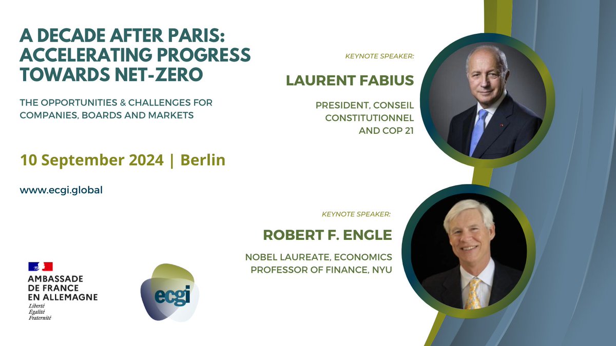 🌍On this #EarthDay we wish to underline the importance of realising the objectives of the #ParisAgreement. We invite you to join us in Berlin on September 10th to discuss themes 🌱 such as Decarbonisation in the financial sector, Carbon Emissions allowance markets, Corporate…