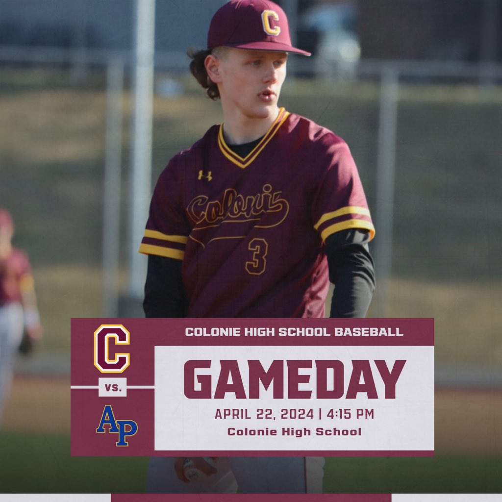 🚨𝐆𝐀𝐌𝐄𝐃𝐀𝐘🚨 📆: Today 🆚: Averill Park 📍: Colonie High School ⏰: 4:15 PM 📊: bit.ly/3VN4o9h #𝘎𝘰𝘙𝘢𝘪𝘥𝘦𝘳𝘴