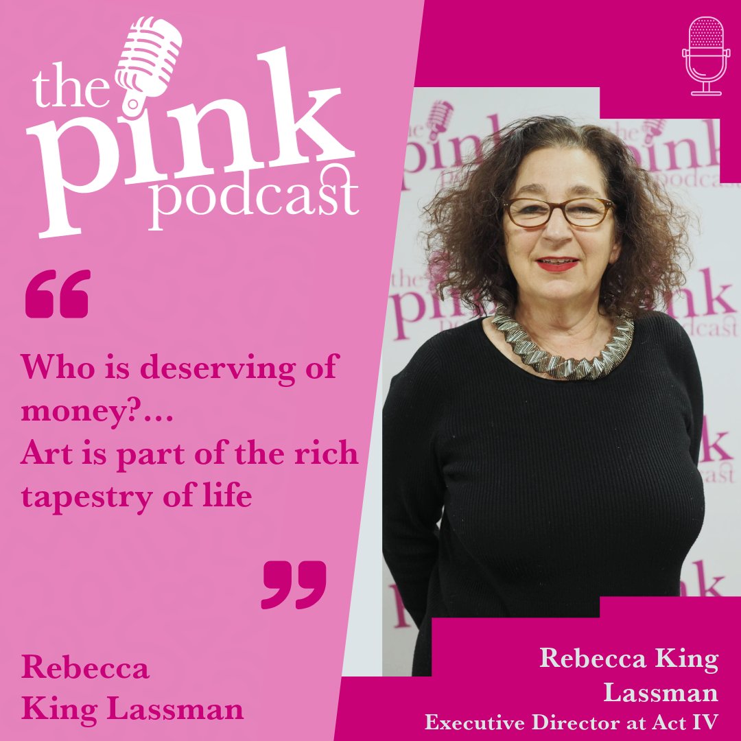 🎙 We were thrilled to have Rebecca King Lassman from Act IV join us for our latest episode. Rebecca has raised some £50m for the arts, through fundraising events and has helped companies to invest many millions in the arts. Tune in now! 🎙 bit.ly/thepinkpodcast #artspodcast