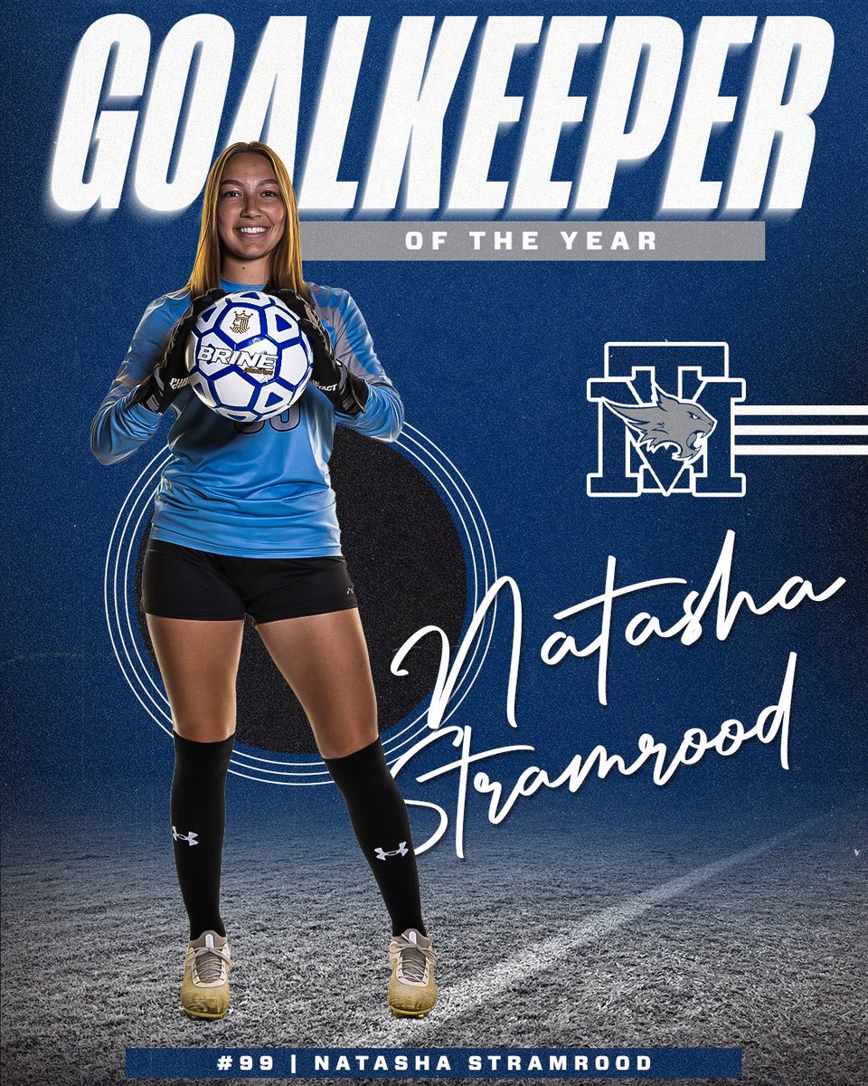 Congratulations to Natasha Stramrood for being named Goalkeeper of the Year for District 15-6A!