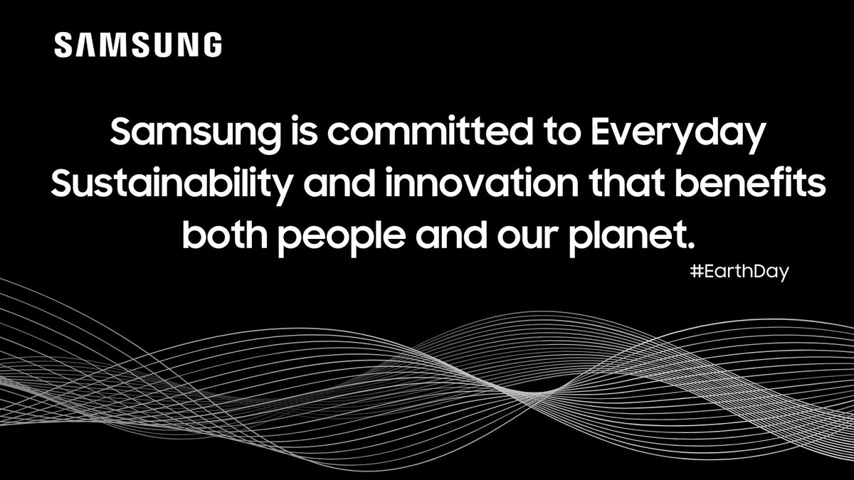 Happy #EarthDay! Let’s celebrate our beautiful planet by continuing to make a positive impact. At @SamsungUS we’re dedicated to Everyday Sustainability by powering all of our facilities with renewable energy and providing you with more energy-efficient options.