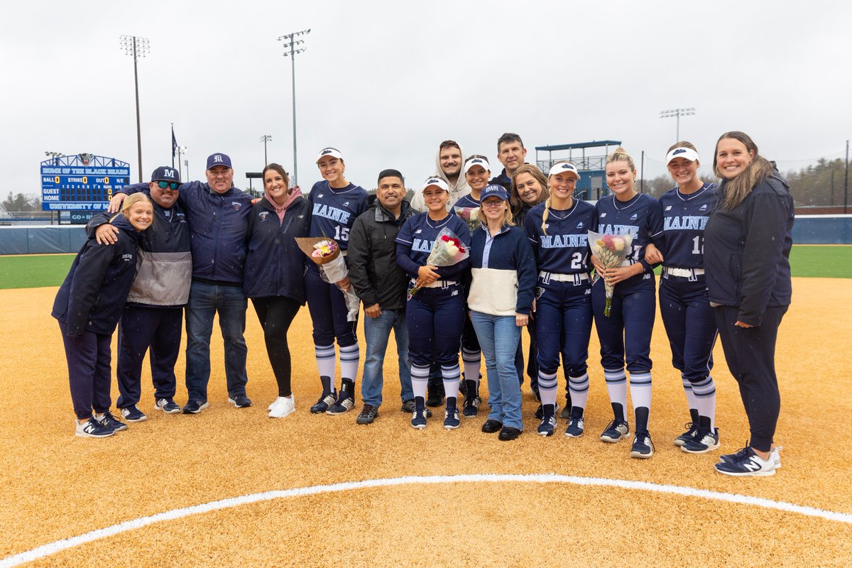 Maine_Softball's tweet photo. Thank You 💙 to these Black Bears and their friends and family for all they’ve given to the program!

#BlackBearNation https://t.co/7a3KkNUPW0