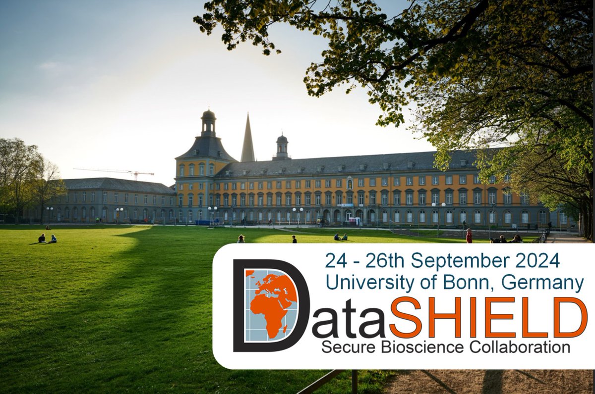 📢 2024 DataSHIELD conference registration (closing 31st July) and abstract submission (closing 31st May 2024) are now open. This year we are hosted at the University of Bonn, Germany 24-26th September 2024. Full details on our conference website: …ematics-and-life-sciences.uni-bonn.de/en/datashield-…