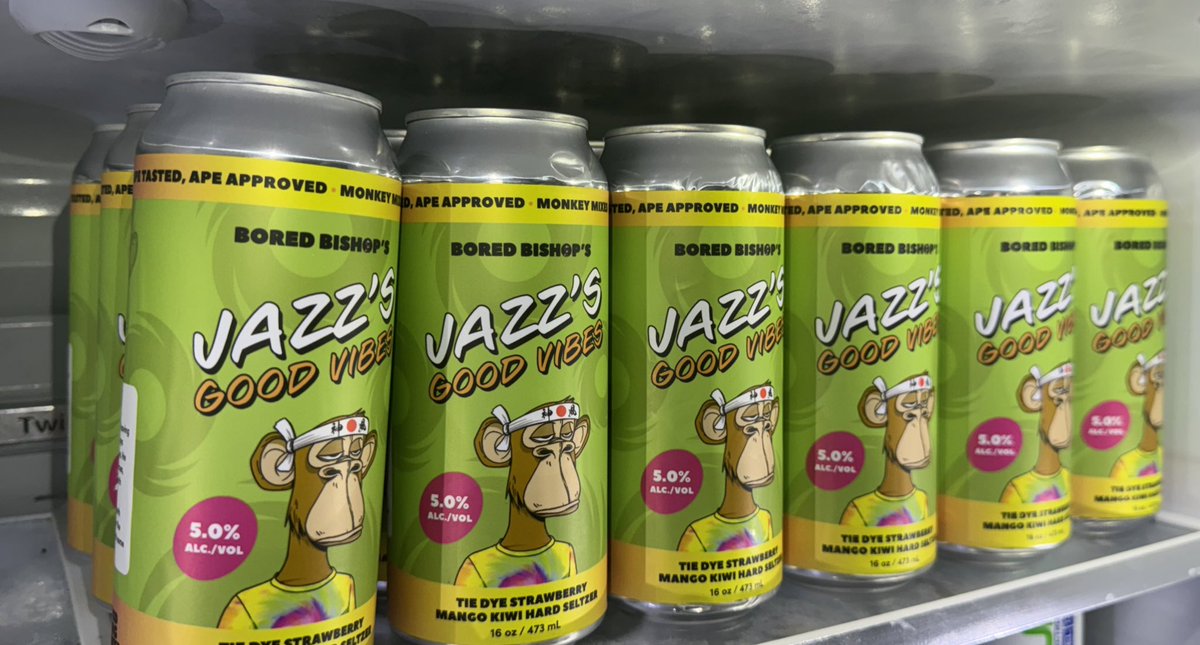 📦 The package has arrived @BoredBrewingCo Get some of Jazz’s Good Vibes Mango 🥭 Kiwi 🥝 Strawberry 🍓 Vodka - Seltzer Ready to Drink