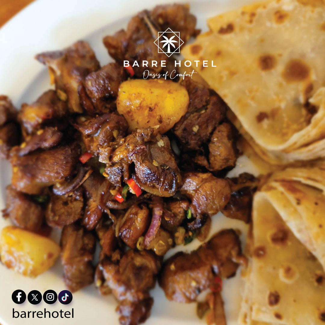BarreHotel's tweet photo. Somali food for the win! Chapati and beef is a match made in heaven.
 Would you try this for breakfast?

#breakfastgoals🍴☕️ #somalibreakfast☕️ #FoodAdventure #SouthC #breakfast #barrehotel https://t.co/3CROz5L06C