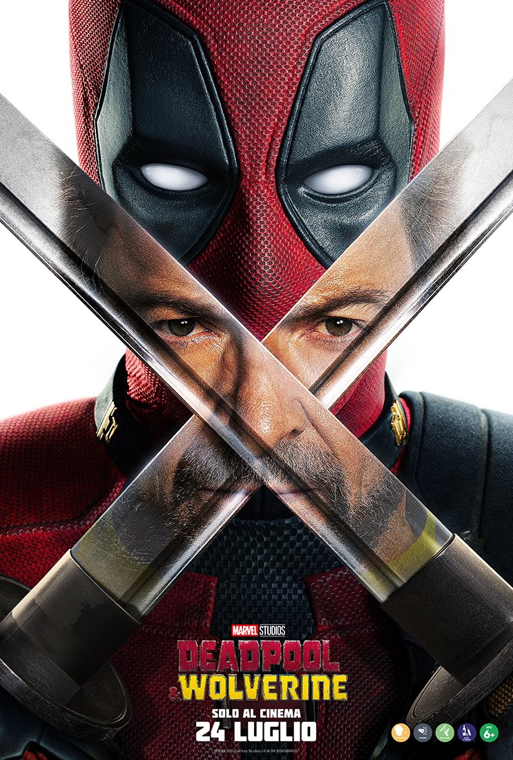 Sono stati diffusi il nuovo trailer e i nuovi poster del film Marvel Studios Deadpool & Wolverine che arriverà il 24 luglio nelle sale italiane, distribuito da The Walt Disney Company Italia. Potete vedere il trailer qui 📽 comicus.it/mainmenu-scree…