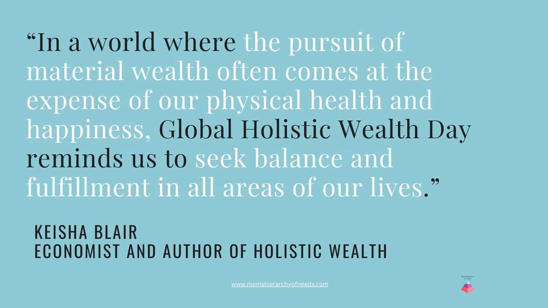 Happy #EarthDay, let's remember that a balanced and holistic life includes caring for our #planet. Seek harmony with #nature for true #holisticwealth.  #GlobalHolisticWealthDay reminds us that chasing material wealth shouldn't come at the expense of our #health & happiness.
