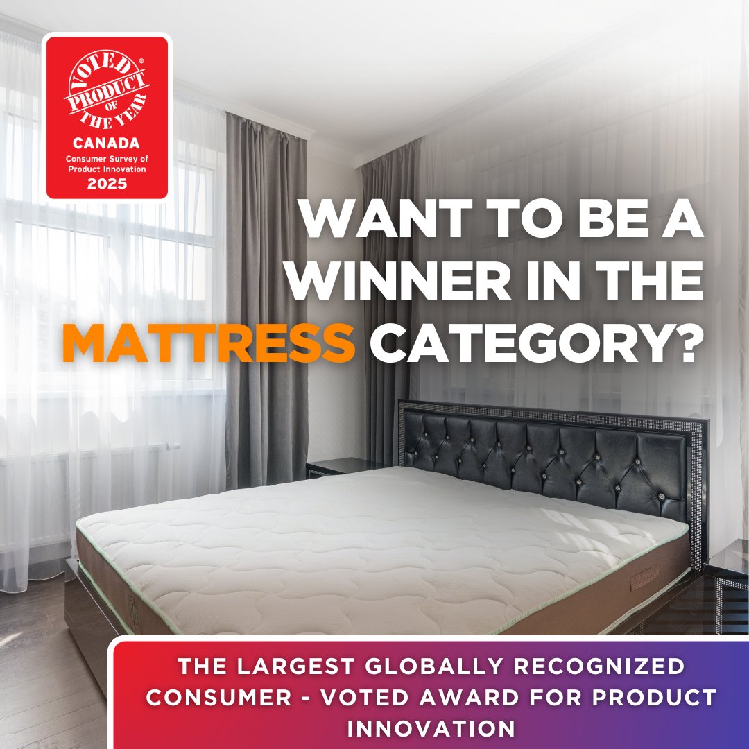💤 Be the next Mattress winner! 🌟 Over the past 37 years, winners have discovered countless ways to reap the benefits of POY. #ProductOfTheYear #MattressInnovation #POYCanada #POYCanada2025