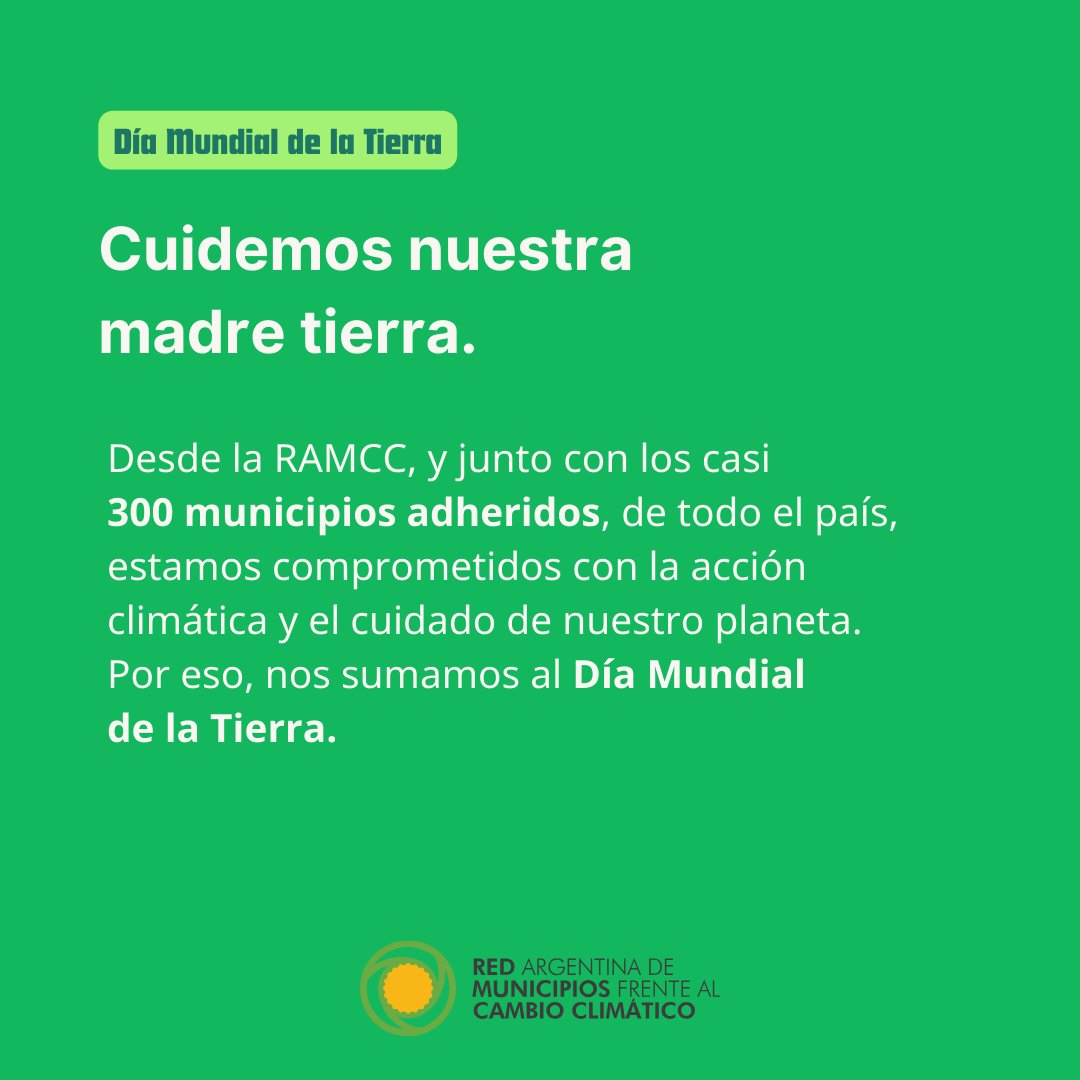 ramcc_ar's tweet photo. 22.04 | Día Mundial de la Tierra
Según Earth Day Network,
se producen 380 millones de toneladas de plástico cada año, y sólo el 9% se recicla.
Por eso, el lema de este año es "Planeta vs Plástico".
Desde la #RAMCC, nos sumamos a las acciones del Día de la Tierra. https://t.co/NqUK9vpNoo
