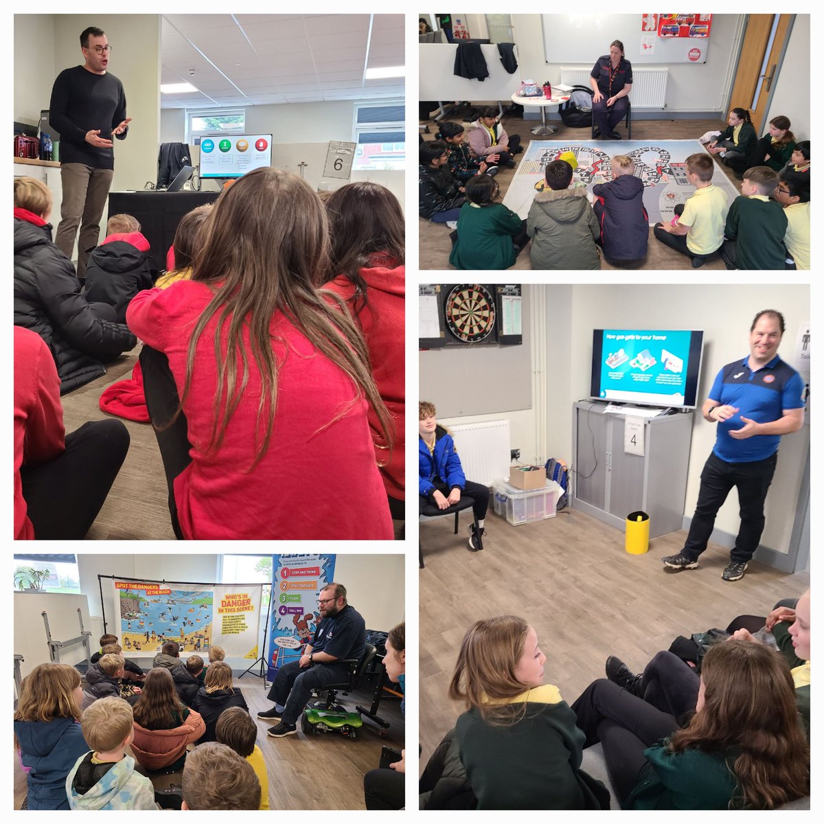 Wonderful scenes from this afternoon's #CrucialCrew at Barry Fire Station... many thanks to @StAthanPrimary and @sthcpsbarry for a wonderful time. #ValeOfGlamorgan #StayingSafe