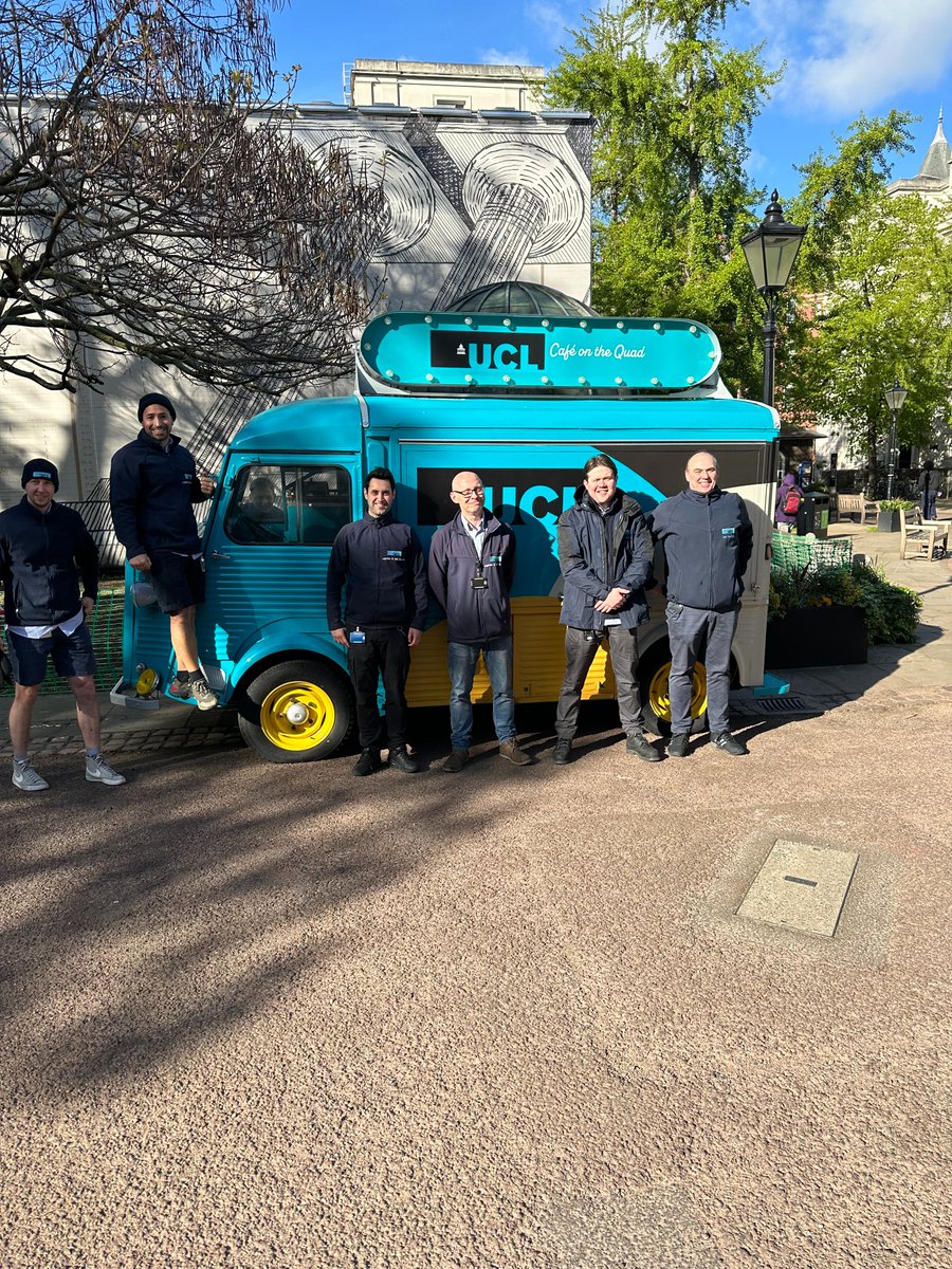 UCLogisticsMail's tweet photo. Helping to fuel hungry minds, one campus corner at a time! UCL's 'Café on the Quad' food truck was safely transported across the Main Quad, thanks to some of our UCL Logistics &amp; Mail Services Team #LoveUCL https://t.co/o9NEtyEMF4