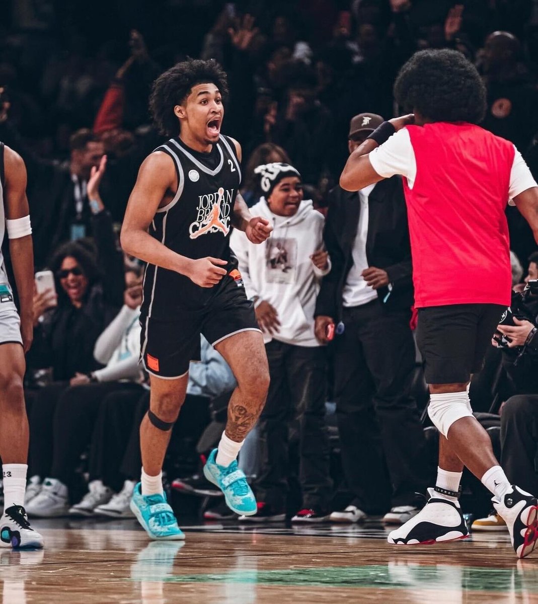 #Rutgers Hoops signee Dylan Harper (@dy1anharper) finishes with the third most points ever in the @JordanClassic. - 44pts by Emmitt Williams (2018) - 34pts by LeBron James (2003) - 30pts by Dylan Harper (2024)