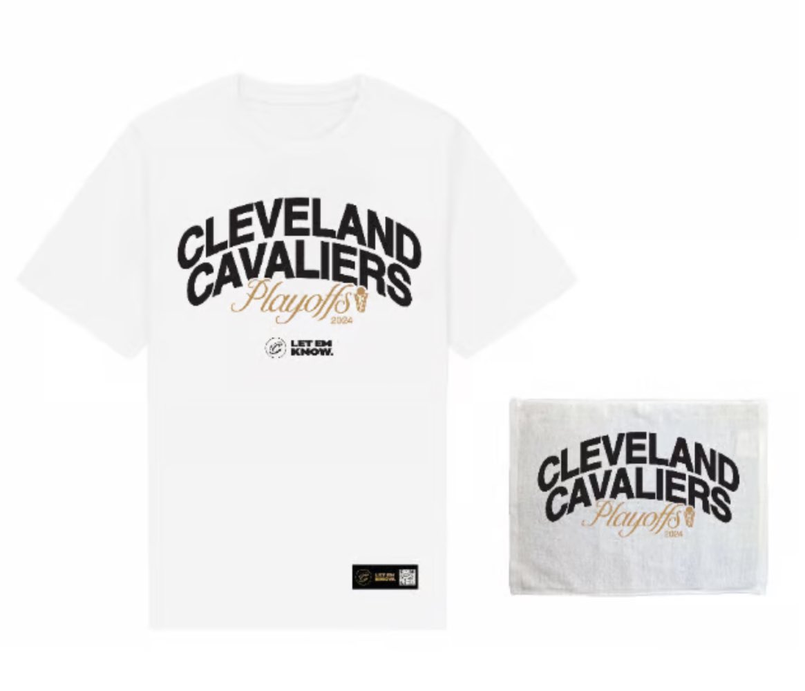 Here’s what the #Cavs are giving out tonight as part of another whiteout for Game 2 against the Orlando Magic at Rocket Mortgage FieldHouse.