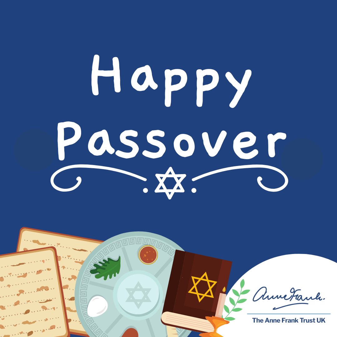 The Anne Frank Trust UK wishes the Jewish community a Chag Pesach Sameach! As we commemorate the story of our freedom from slavery, are thoughts are with those who are not free.