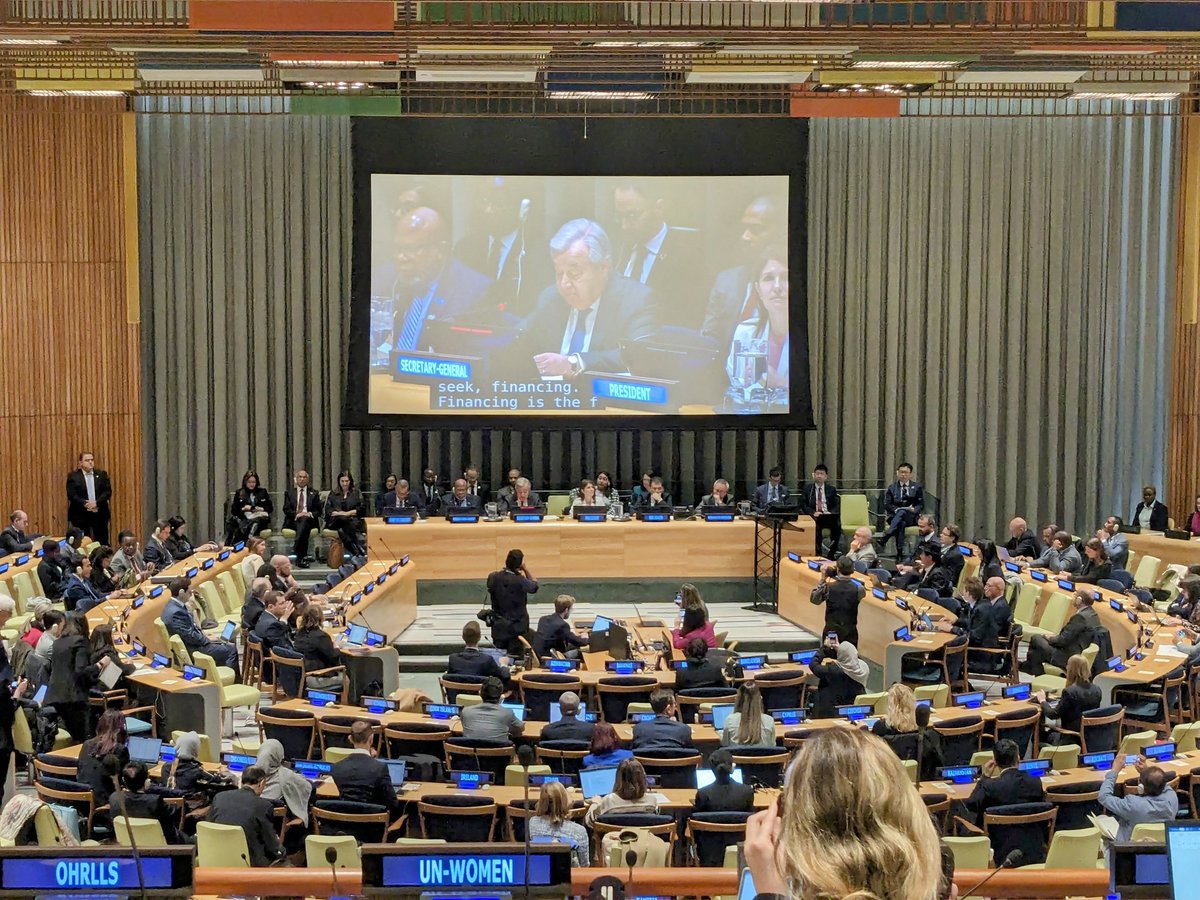The @UN Financing for Development 2024 Forum opens with @antonioguterres - this is a world awash in money but it flows in the wrong direction, to the wealthy, we must reverse course and ensure that the financial architecture delivers support to achieve #SDGs