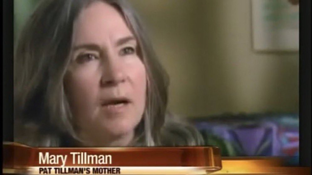 Tell the whole Pat Tillman story. As US funds genocide, it’s never been more important. Just ask his mother: “They had no regard for him as a person. He’d hate to be used for a lie. IDC if they put a bullet thru my head in the middle of the night. I’m not stopping” —Mary Tillman