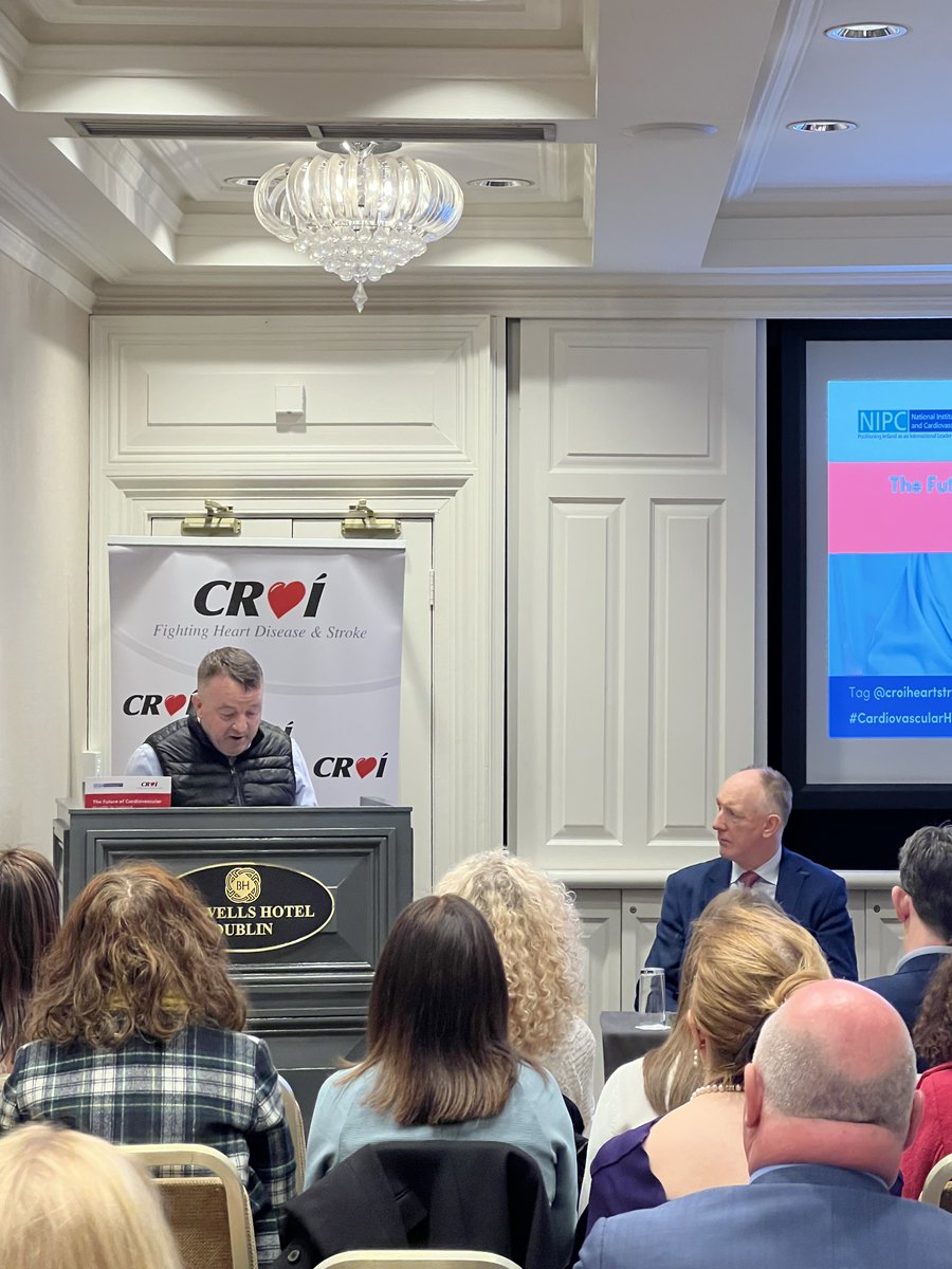 Thank you, Thomas Hynes, #PatientAdvocate, for being a #PatientVoice at the launch of @CroiHeartStroke's new policy #ManifestoForChange. Thomas also contributed to the community consultation in which this manifesto was developed.

📖croi.ie/manifesto 

#CardiovascularHealth