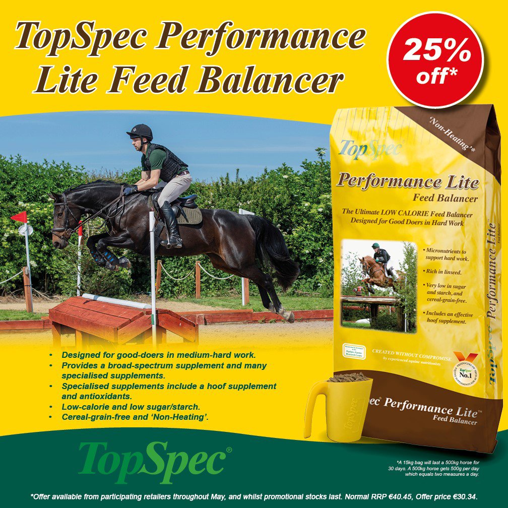 ‼ Final few days to take advantage of our May offer ‼

25% off TopSpec Performance Lite Feed Balancer! 

*Available from participating retailers throughout May, and whilst promotional stock last

💛💚💛

#CreatedwithoutCompromise   
#QualityHorseFeeds
