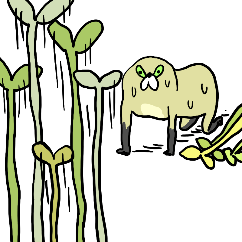 「草むしりムジーナ 」|くまみねのイラスト
