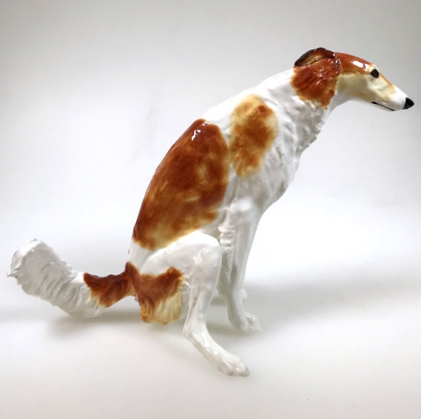 Brainstorming so many crazy borzoi figures pose ideas for future sculptures after seeing this. 

It’s..unique. 😂