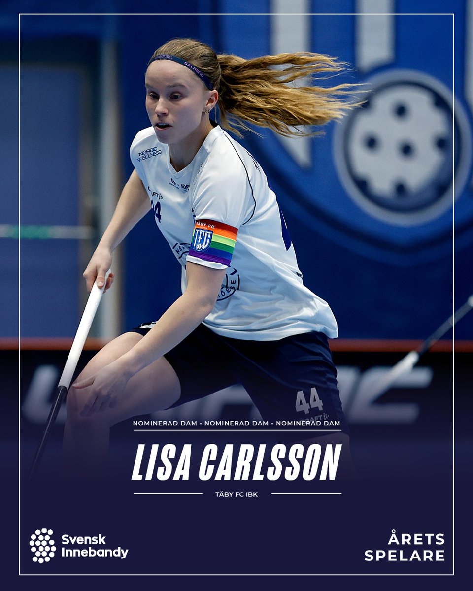 svenskinnebandy's tweet photo. Här är de första kandidaterna till Årets Spelare, Lisa Carlsson,Täby FC och Jon Hedlund, Pixbo IBK.
Årets spelare offentliggörs på SM-finalendagen. Under SM-finalenveckan presenteras samtliga tio kandidater till att vinna utmärkelsen.
#innebandy #SSLse #smfinalen https://t.co/nT9rHpKxF9