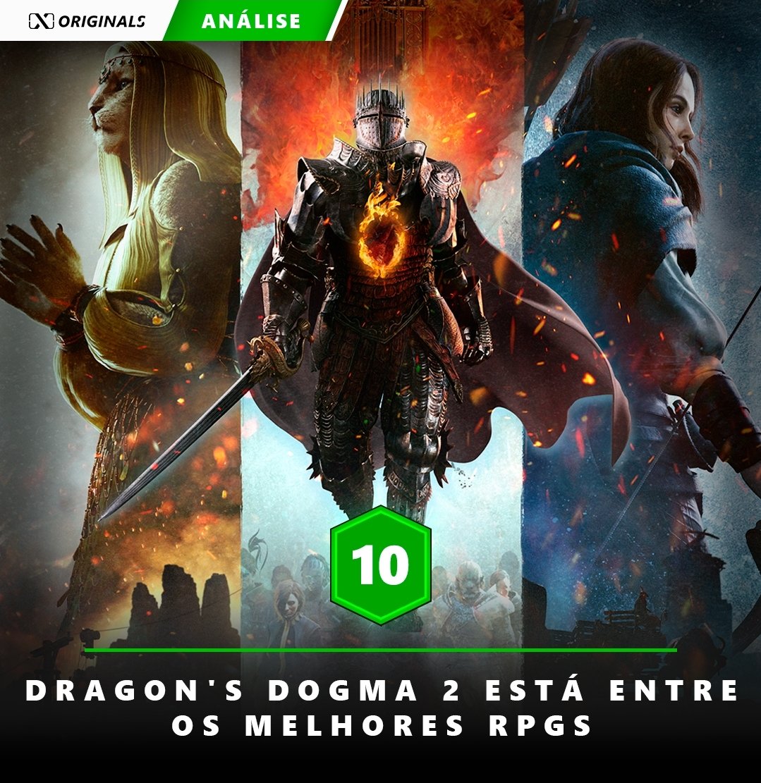 Após anos de espera e de pedidos dos fãs, Dragon's Dogma 2 é lançado e já tem seu lugar entre os melhores RPGs de todos os tempos! Veja a análise completa em: xboriginals.com.br/review-dragons…