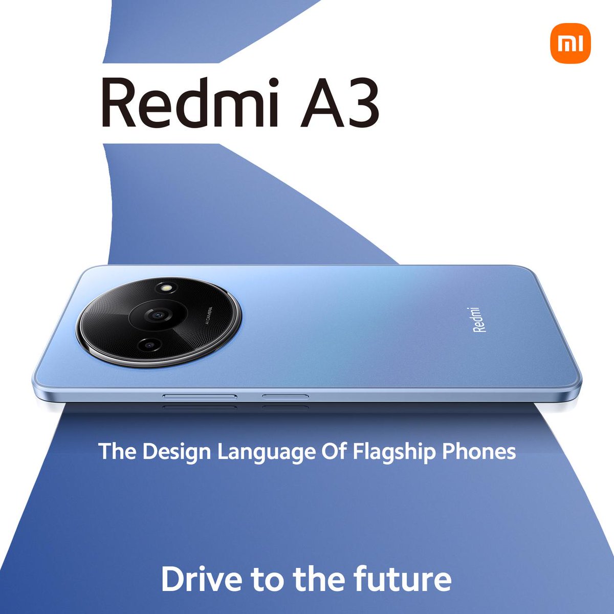 Embark on a journey into the future with the sleek flagship design of the #RedmiA3