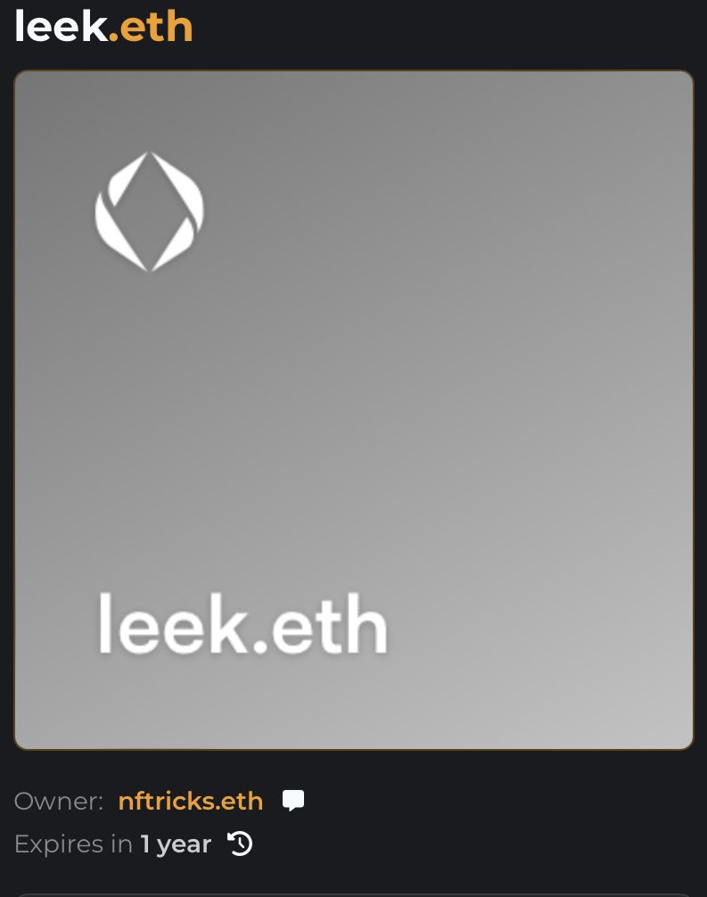 vision.io/name/leek

A chance to have this beauty

#ENS #ENSnames #web3domains #web3community