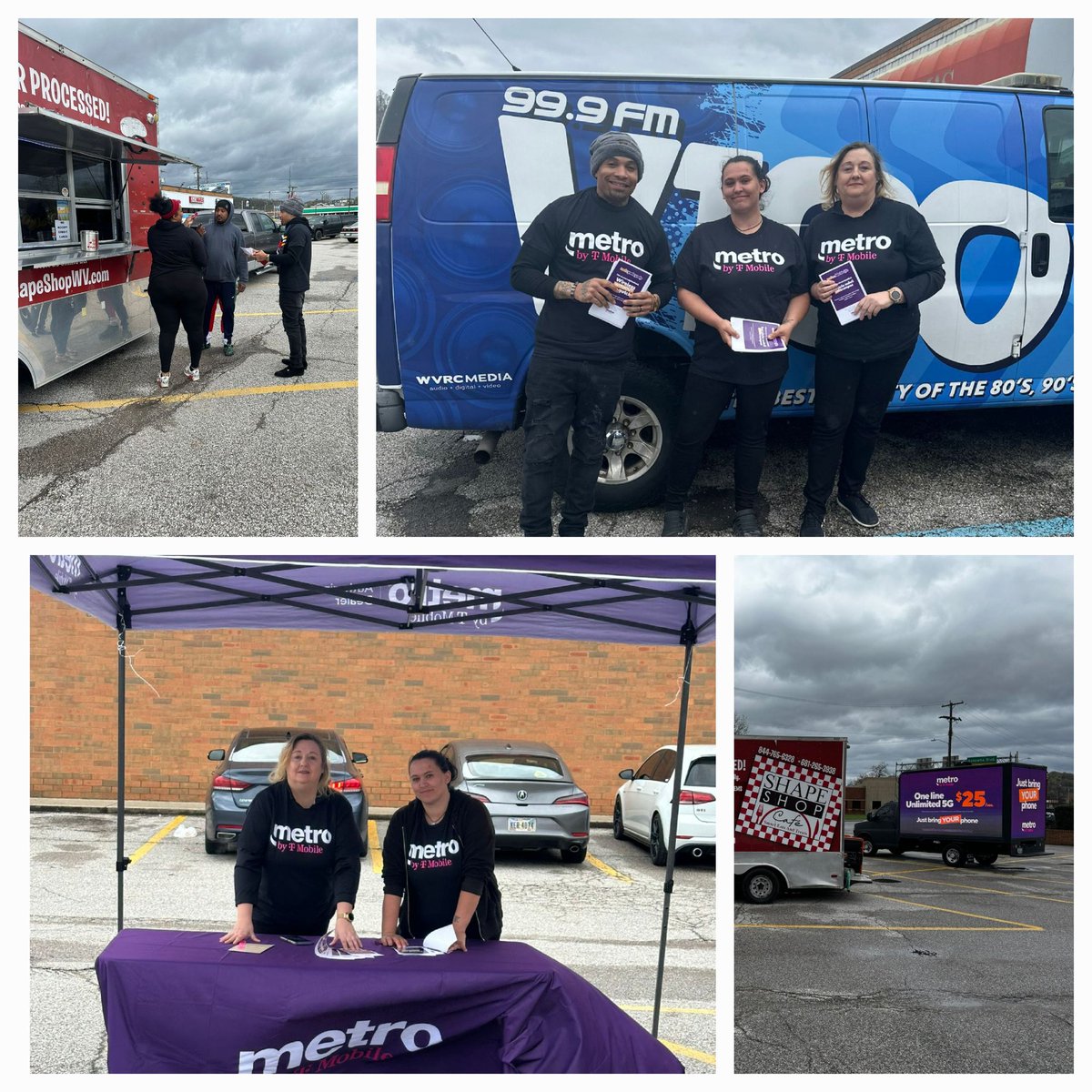 Food, fun, music....and some 🌧. 
Nothing keeping  this crew from the fun!
#nadayadayada #metrobytmobile 

📍: 1611 Kanawha Boulevard our newest West Virginia store!
📸: The Mr Fix It team