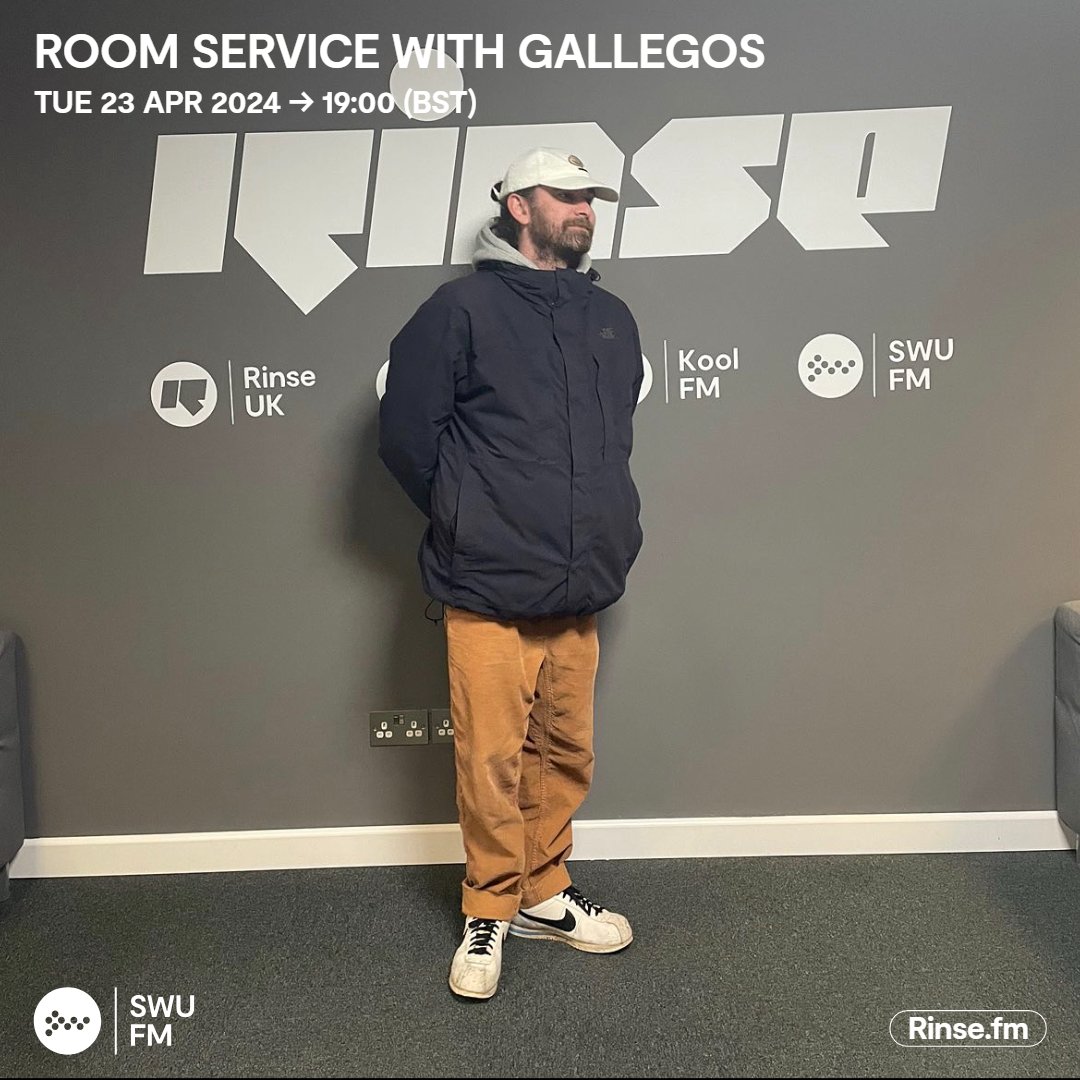 Live it's: Room Service with Gallegos Rinse.FM 103.7FM & DAB #SWUFM