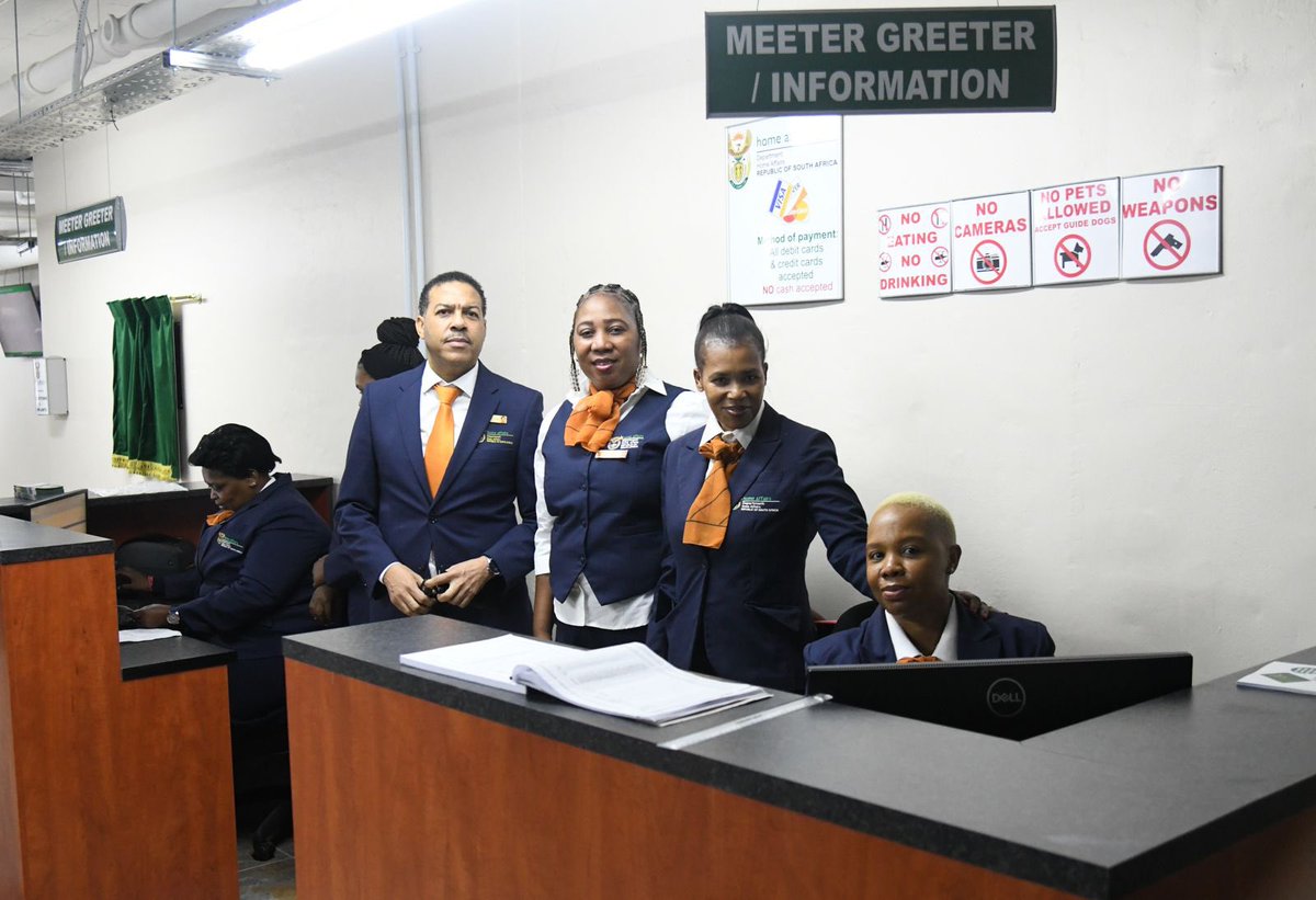 Home Affairs officials @ThePavSA office waiting to serve the public #DHAServiceDelivery