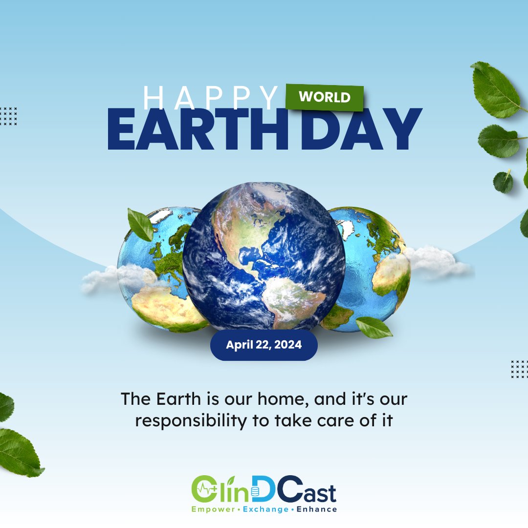 Let's cherish and protect our planet together. Happy Earth Day from @ClinDCast! 🌱🌎 #happyworldearthday #happyearthday #worldearthday #earthday #saveearth #motherearth