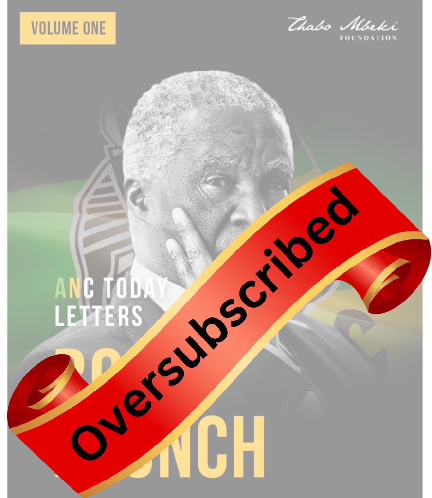 We have reached full capacity! We are no longer accepting any more guests for the book launch. The seats left are reserved for people who will contribute towards the building of the Thabo Mbeki Presidential Centre via the Buy-A-Brick Campaign. Hurry and get your brick!