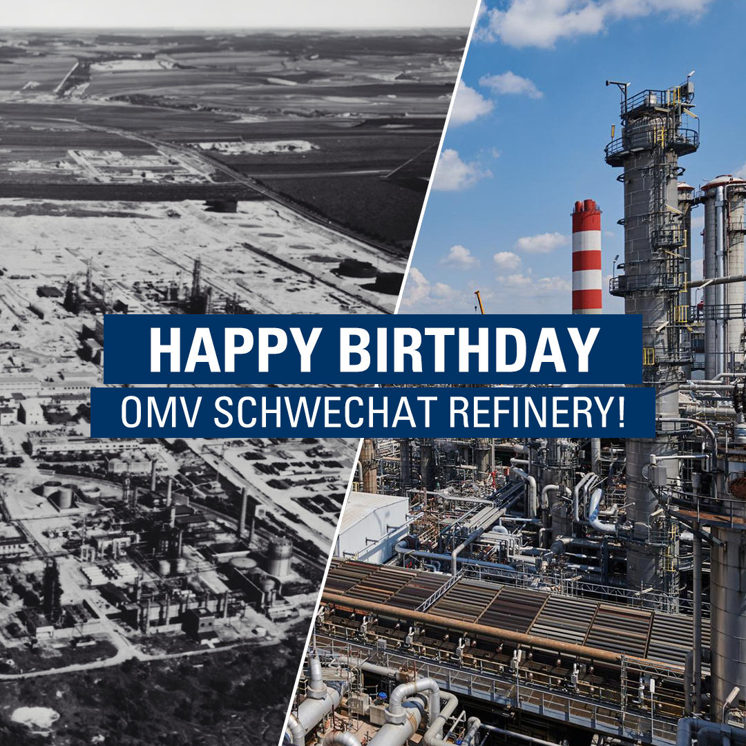 After nearly 3 years of construction, the #OMV Schwechat Refinery start-up took place exactly 66 years ago! Happy birthday to one of the largest and most modern inland refineries in Europe.