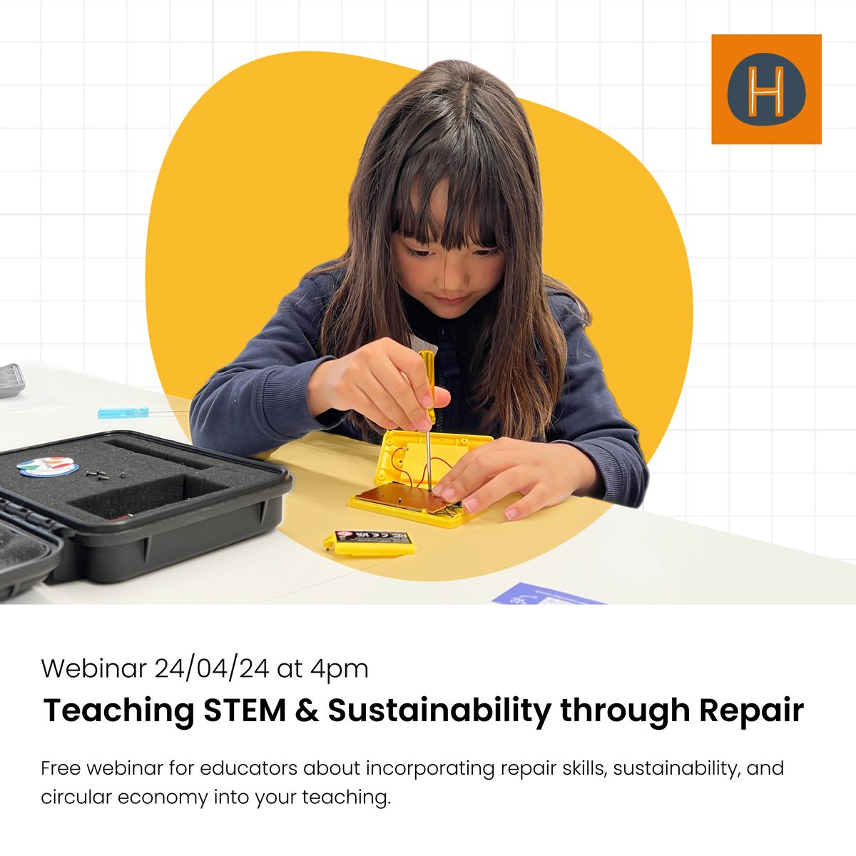 We're thrilled to be guest hosting a webinar with @HamiltonTrust about incorporating repair skills, sustainability, & circular economy into your science lessons! If you're a STEM teacher we'd love for you to join us on Wednesday at 4pm - sign up here: brookes.zoom.us/webinar/regist…