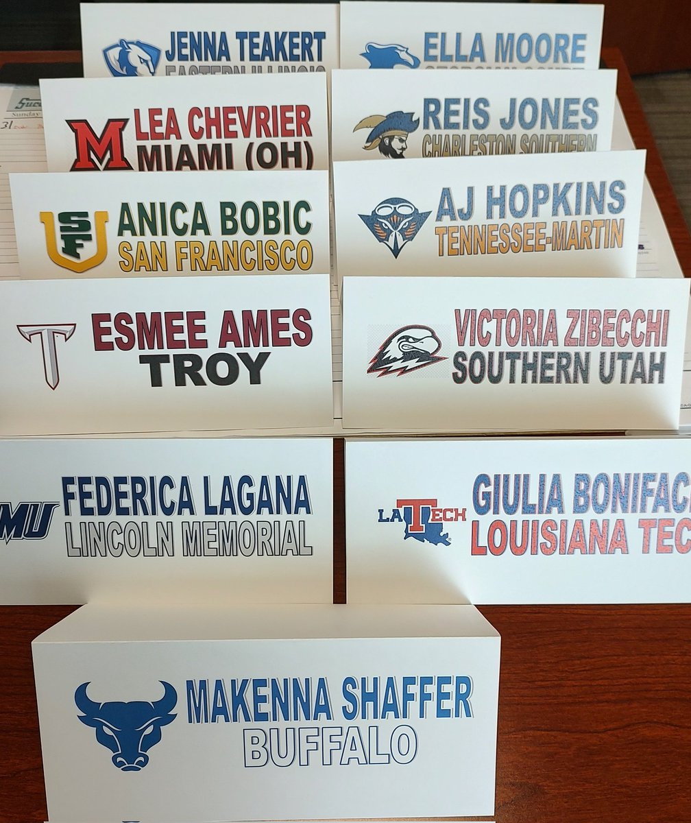 Join us at 1:45 in the Hospitality Room in Suncoast Arena for Spring Signing Day as 11 of our sophomores make their decisions official!