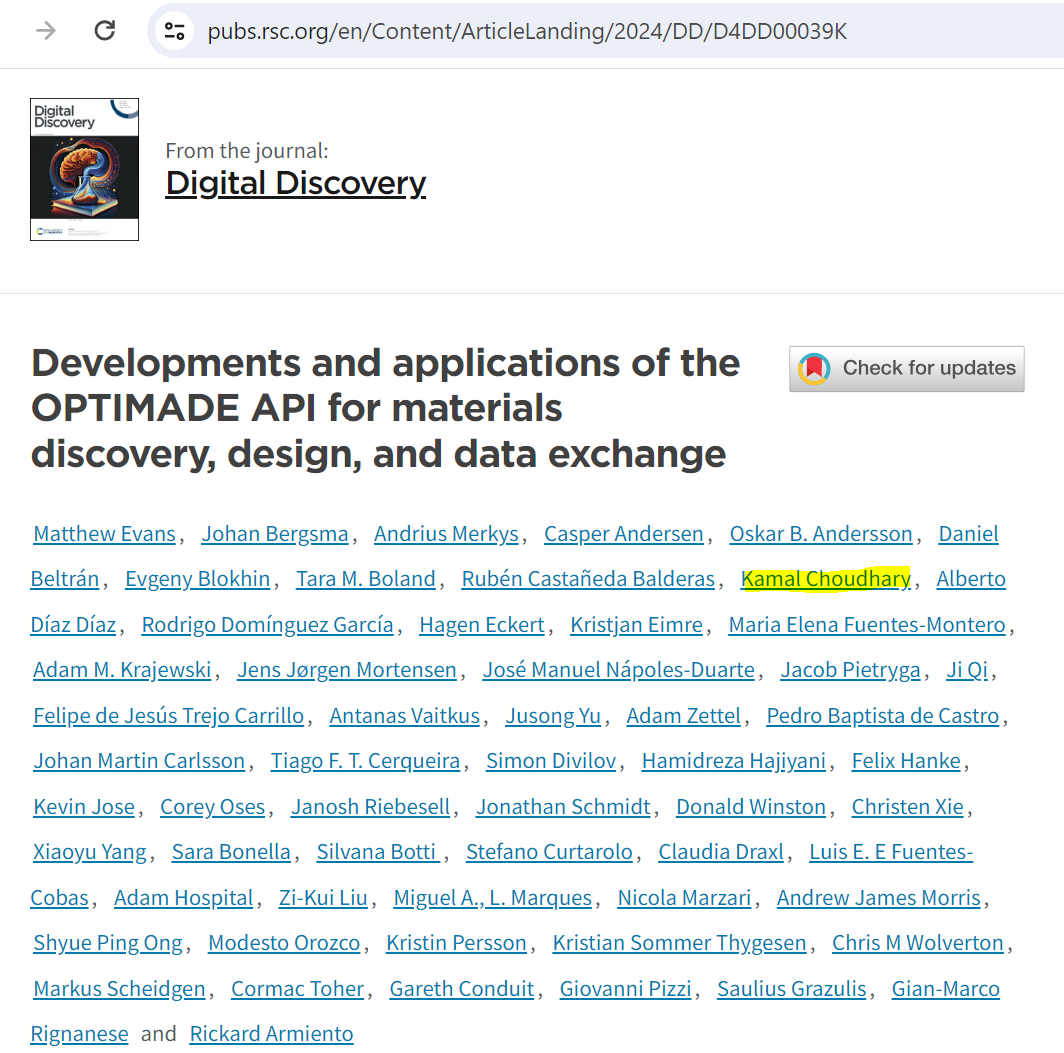 dr_k_choudhary's tweet photo. This is an outstanding work led by the OPTIMADE team. Congrats to all!
https://t.co/4BnotAuv4U
#optimade #materials #data @digital_rsc https://t.co/FZPSpn1KvB