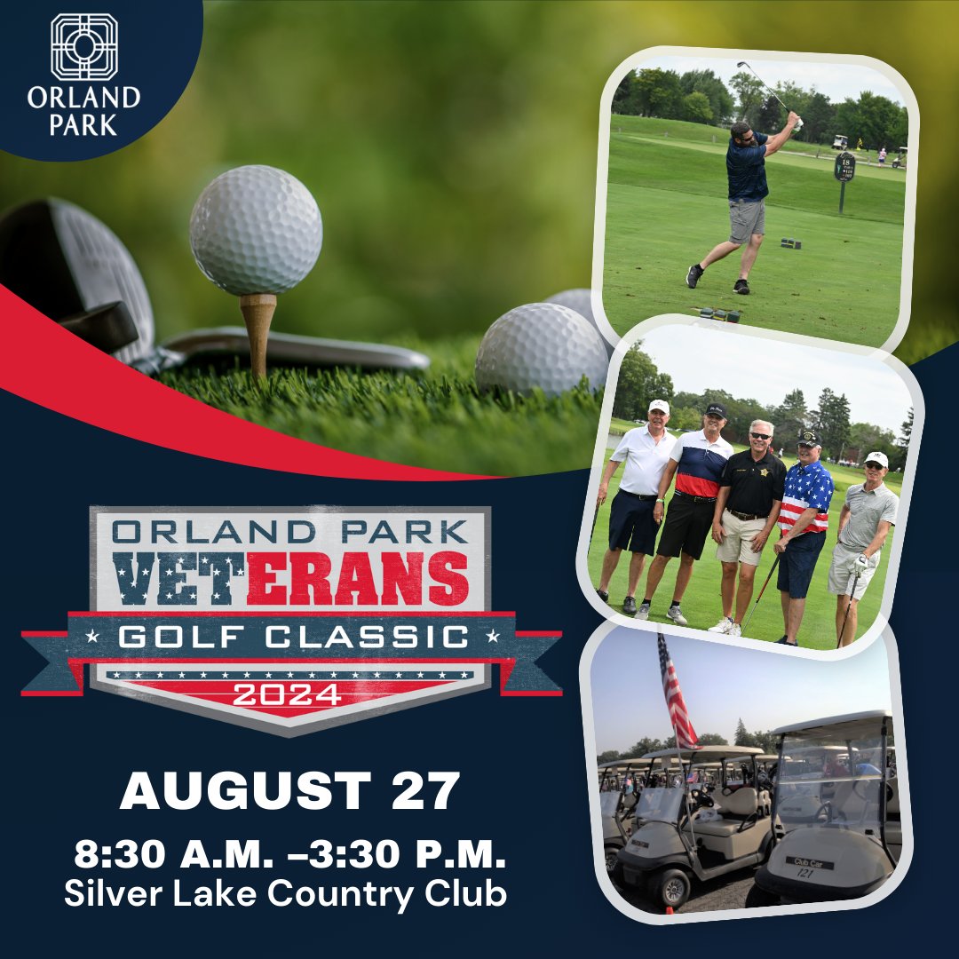 Grab your golf friends and support local Veterans during the annual Orland Park Veterans Golf Classic! Visit orlandpark.org/golf to sign up.