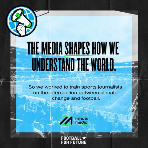 To celebrate Earth Day we’re highlighting our partnership with @MinuteMediaLTD We create a series of workshops designed to raise awareness of environmental sustainability among football media. You can read more about the partnership below 👇 footballforfuture.org/blog/x21mjcog1…