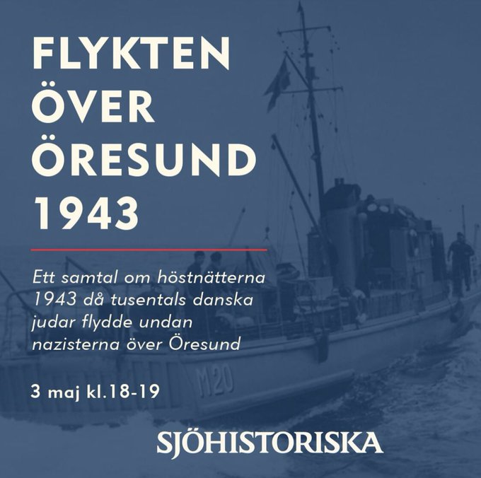 På fredag arrangerar Sjöhistoriska museet ett kvällsföredrag om de danska judarnas flykt över Öresund 1943. #kulturarv