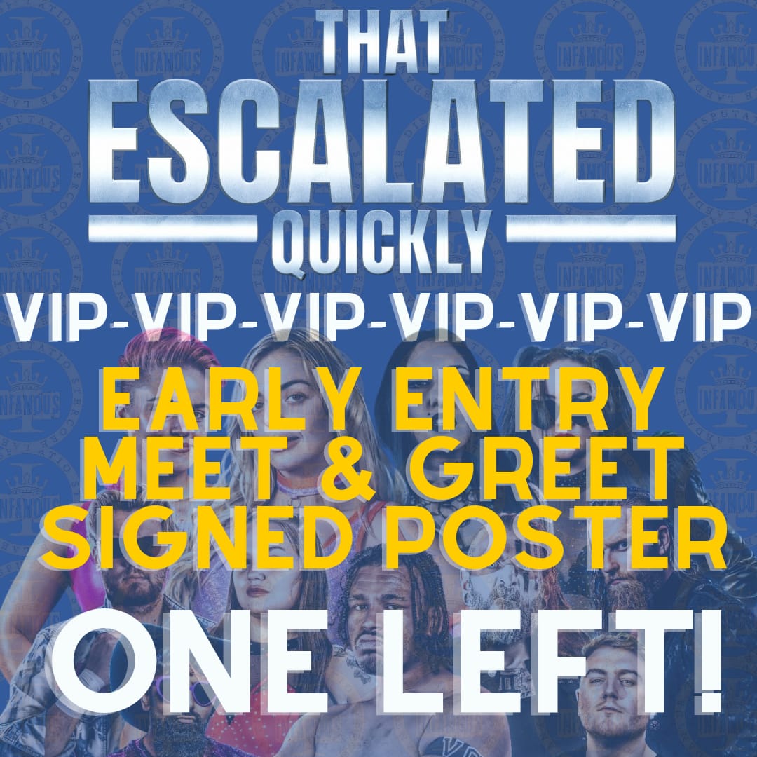 ⚠️BREAKING NEWS⚠️ There's only one VIP ticket to That Escalated Quickly left! VIP gets you ⭐ Early entry ⭐ Meet & greet ⭐ Signed poster bit.ly/Thatescalatedq…