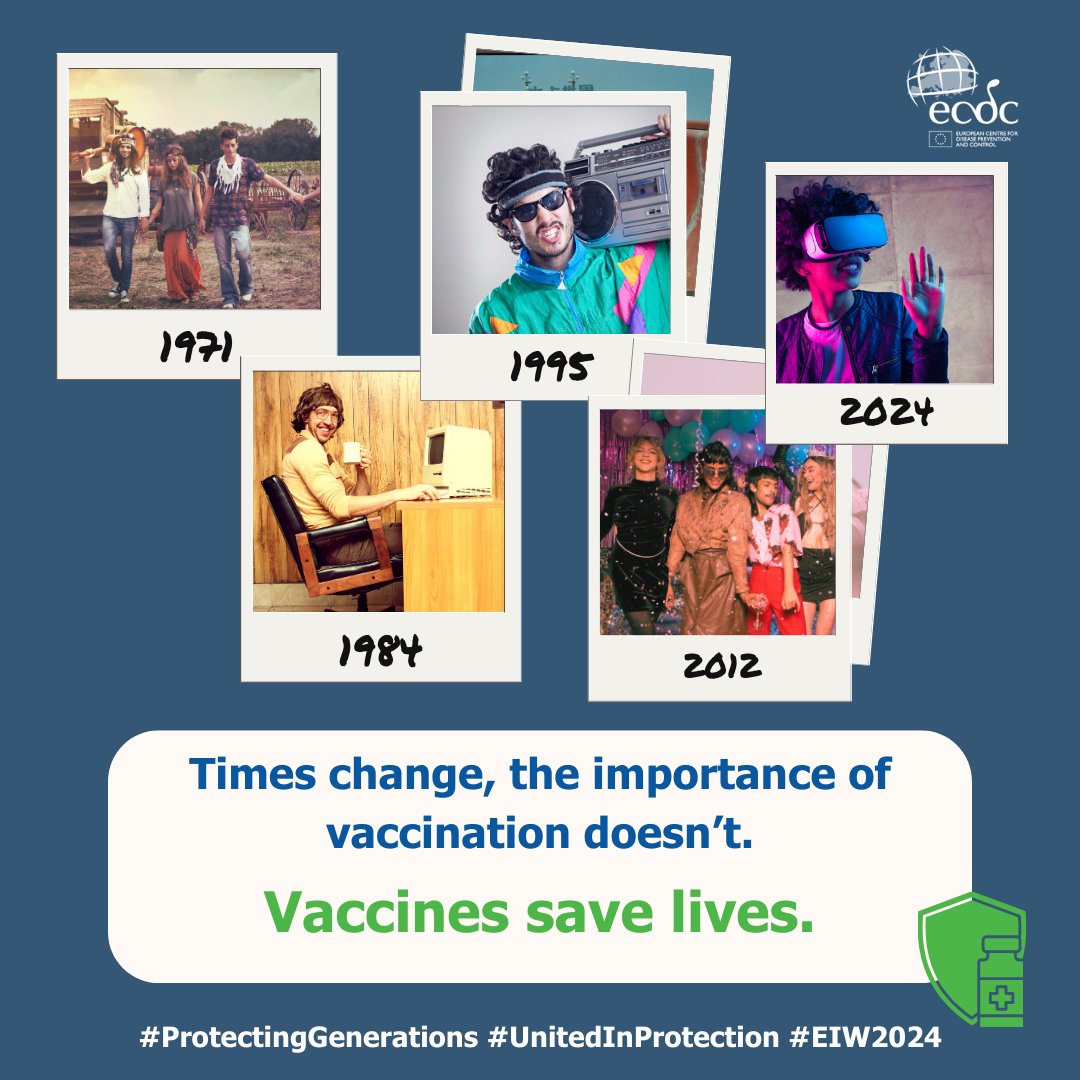 💪 Generations have been protected. Let's protect the next ones too. Learn more on the European Immunization Week and the importance of vaccination here ➡ bit.ly/EIW2024 #VaccinesSaveLives #EIW2024 #ProtectingGenerations #UnitedInProtection #VaccinesWork