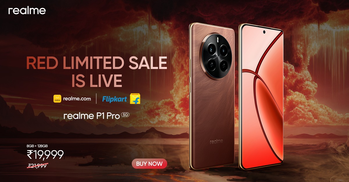 I am really excited to see this sale phone...so must share this phone your All friend.
#realmeP1ProSaleIsLive