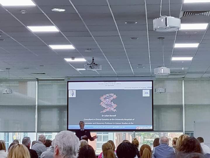 A great honour to be presenting at the East Genomics Lynch Syndrome conference in Nottingham on our Lynch syndrone App. We have just received ethics and so should be able to release on Apple and Google very soon  #eastgenomics
