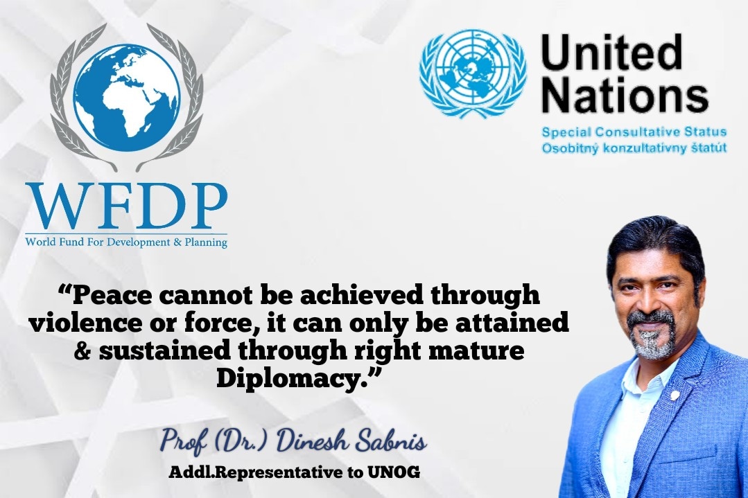 PSabnis's tweet photo. In today's globalized world, sustainable peace is more important than ever.
Let's remember that war only leads to false power, destruction, & loss of lives. Let us work toward building a better world through peaceful means.
#dineshsabnis #wfdp #unitednations #peace #diplomacy https://t.co/RVSra7ZGhm