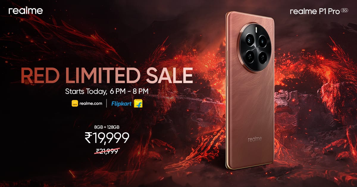 Your wait is over – the #realmeP1ProSaleIsLive now! Hurry and get your hands on the Realme P1 Pro, where innovation meets affordability.