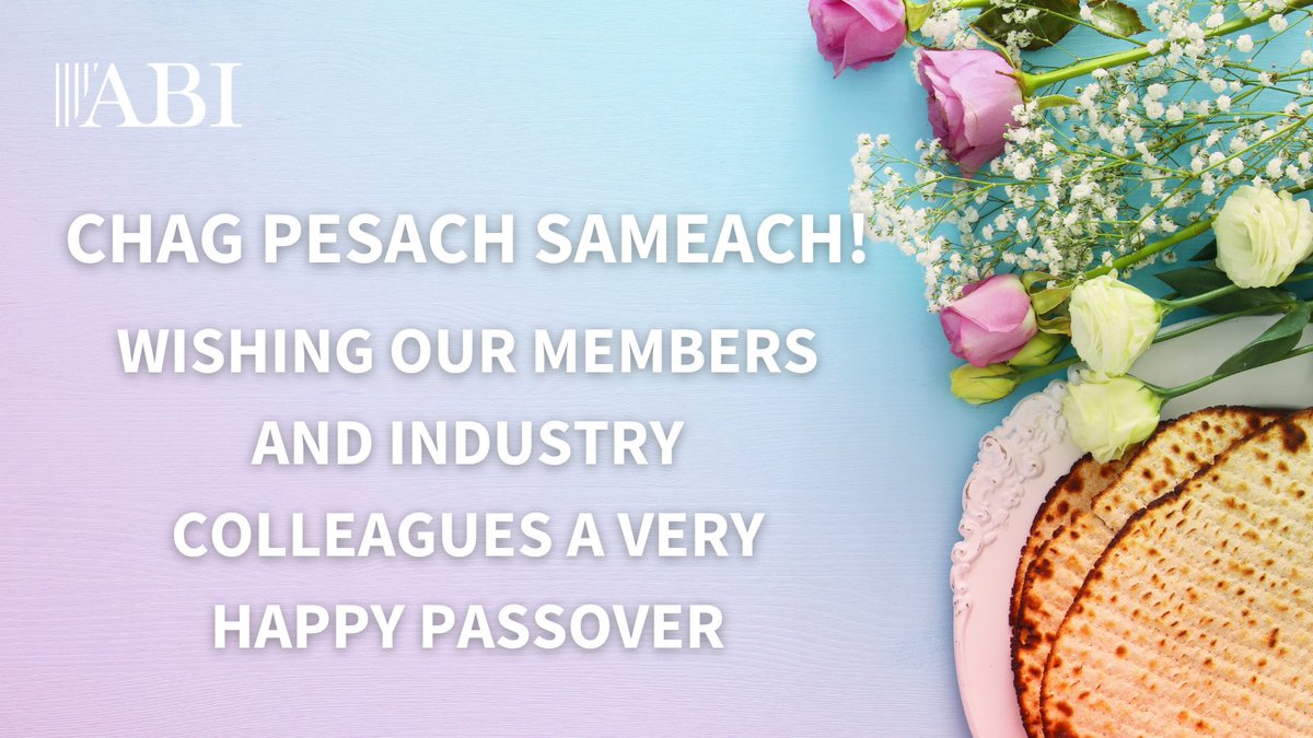 Chag Pesach Sameach! Wishing our members and industry colleagues a very happy Passover.