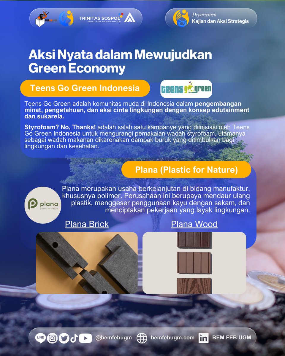 bemfebugm's tweet image. Yuk, bangun dunia di mana kemakmuran berjalan seiring dengan pelestarian lingkungan!🌏✨

#KabinetLintangKartika #BEMFEBUGM #FEBUGM #UGM
#ECAN #greenpeace
#greeneconomy #doughnuteconomics