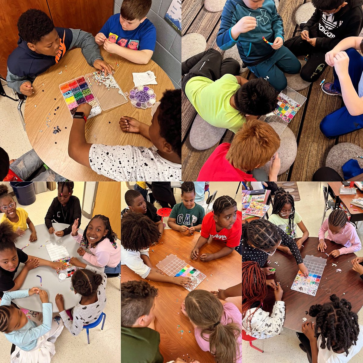 Mrs. Larson & Mrs. Surges’ 3rd Graders celebrated Taylor Swift’s new album by making friendship bracelets! #EduCultureCookbook #principalsinaction #teachbetter #kidsdeserveit #education #edutwitter #teacher #TEACHers #teachertwitter #tlap